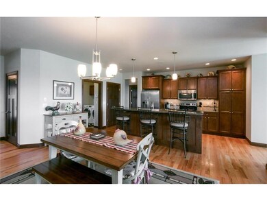 Dining & Kitchen - wood floors