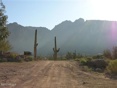 Looking east at Superstition Mountain