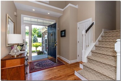 An inviting foyer sets the tone of flowing spaces 