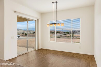 Dining area with slider to patio