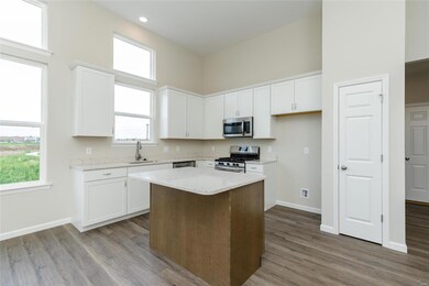 Kitchen with Dramatic 12 Foot Ceilings