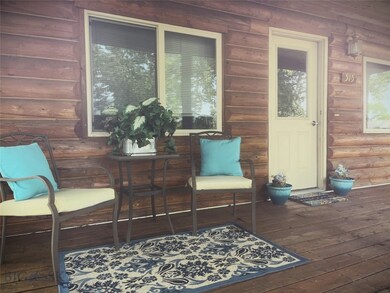 Spacious full length front porch