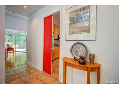 Pocket door leading to Kitchen