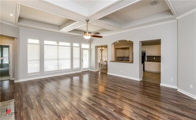 Living room is open to the kitchen with pass throu