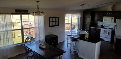 Open kitchen and dining