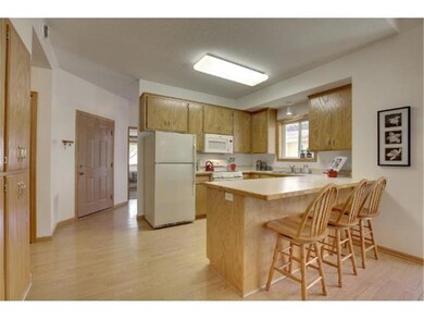View from informal dining towards the kitchen.