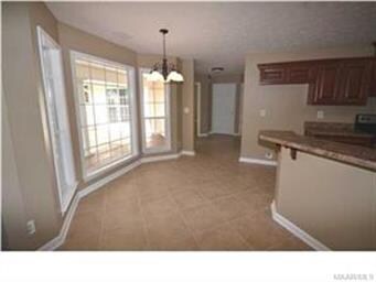 Breakfast area - windows to back yard