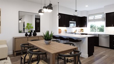 kitchen and dining - artist rendering for demonstration