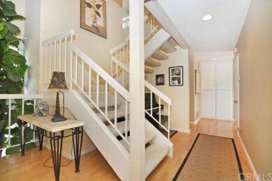 Steps up to bedrooms