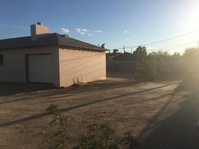 North side of the property