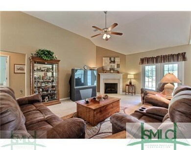 Den/Family/Great Room. Corner fireplace, high ceil