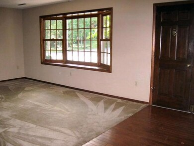 Living room with bay window