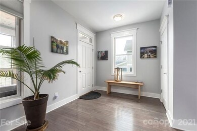 Entry way complete coat closet.