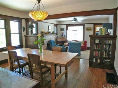 View from kitchen into formal dining room and livi