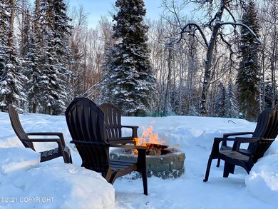 Enjoy the firepit on a winter afternoon