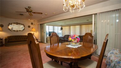 View from opening between kitchen/dining room.