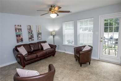 First floor bonus room with attached half bath and