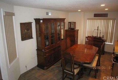 Large dining room off kitchen, with a counter that