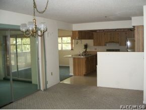 Dining into kitchen