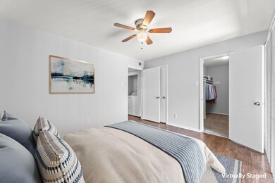 Big walk in closet and convenient laundry of bedro