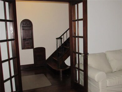 original glass french doors from living room to fo
