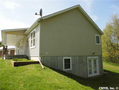 Exterior Front. Side view of home