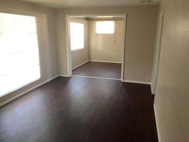 Living room with upgraded flooring