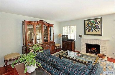 Spacious living room with Fireplace.