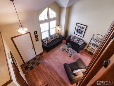 Living Room with Cathedral Ceilings