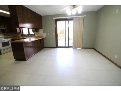 Dining room has deck access.