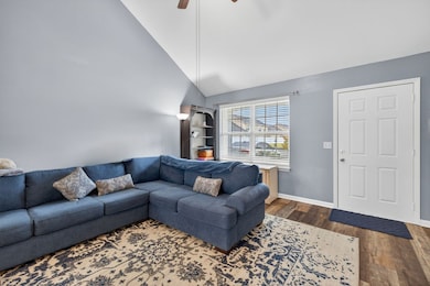 Living room and front door