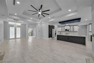 Unfurnished living room with recessed lighting, a