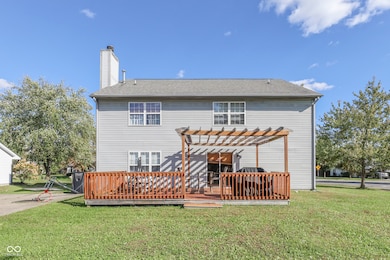 Backyard is pefectly set for entertaining