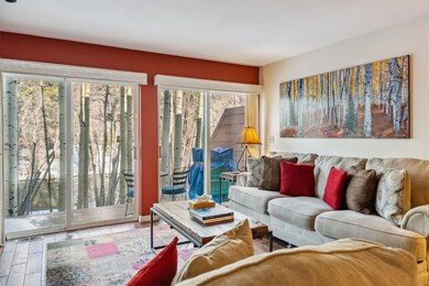 Living area with river views