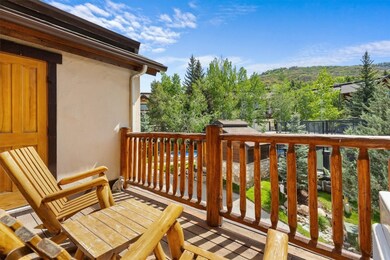 Large exterior deck with private storage area and