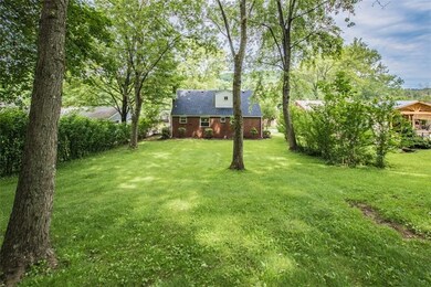 Large wooded backyard