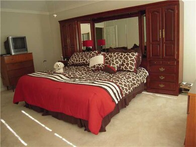 Master bedroom - the light stripes you see on the 