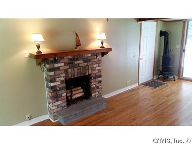 Family Room. hardwood floors sliding glass door to