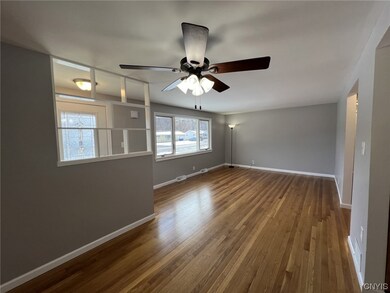Dining space open to living area