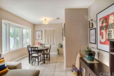 closer view of the dining room area