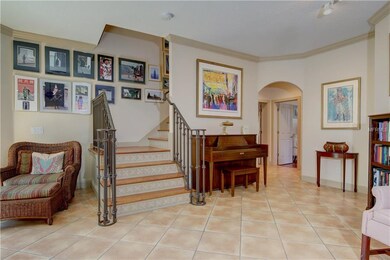 Staircase from living room