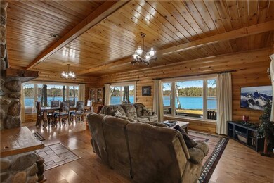 Great room with lake views.