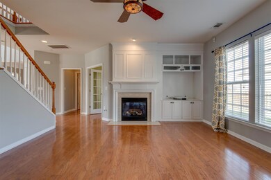 Gas fireplace in living room