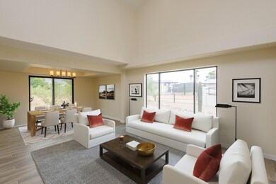 living/dining rooms- staged