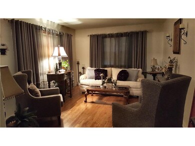 Living Room with hardwoods
