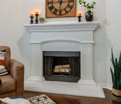 Room details with wood-type flooring