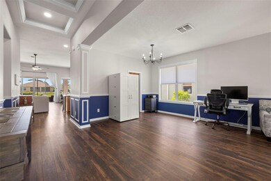 Trey ceiling foyer formal dining area
