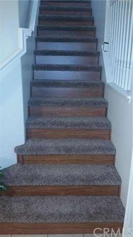 New carpet leading upstairs
