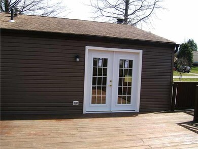 Exterior Back. Newly Installed French Doors Dress 