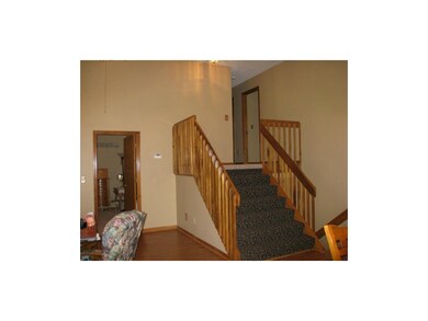Look at the new accent carpeting on the stairs. Ma